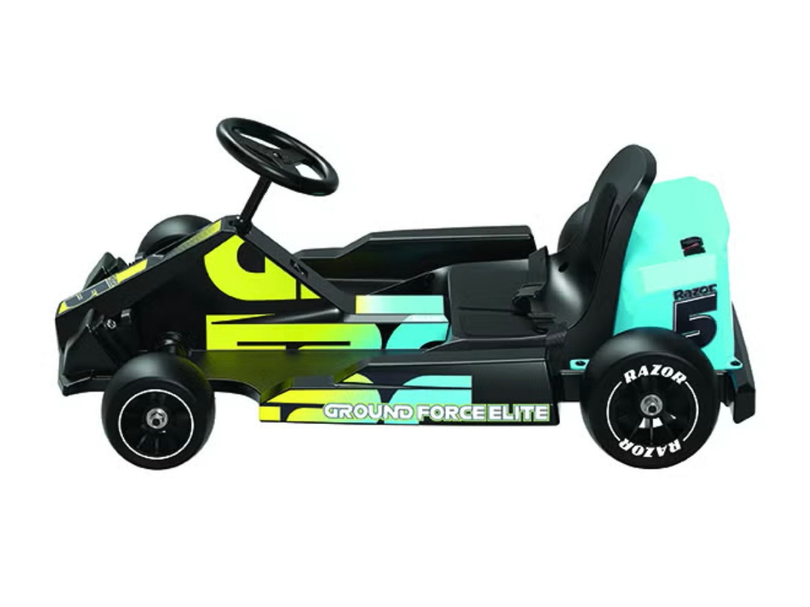 Razor Ground Force Elite - Electric Go Kart for Kids 13+ with Forward & Reverse Drive, Up to 14 mph Max Speed, 40 Minute Ride Time, 9 Mile Range, 350W Ride On with 36V 5Ah Battery 44.8cm