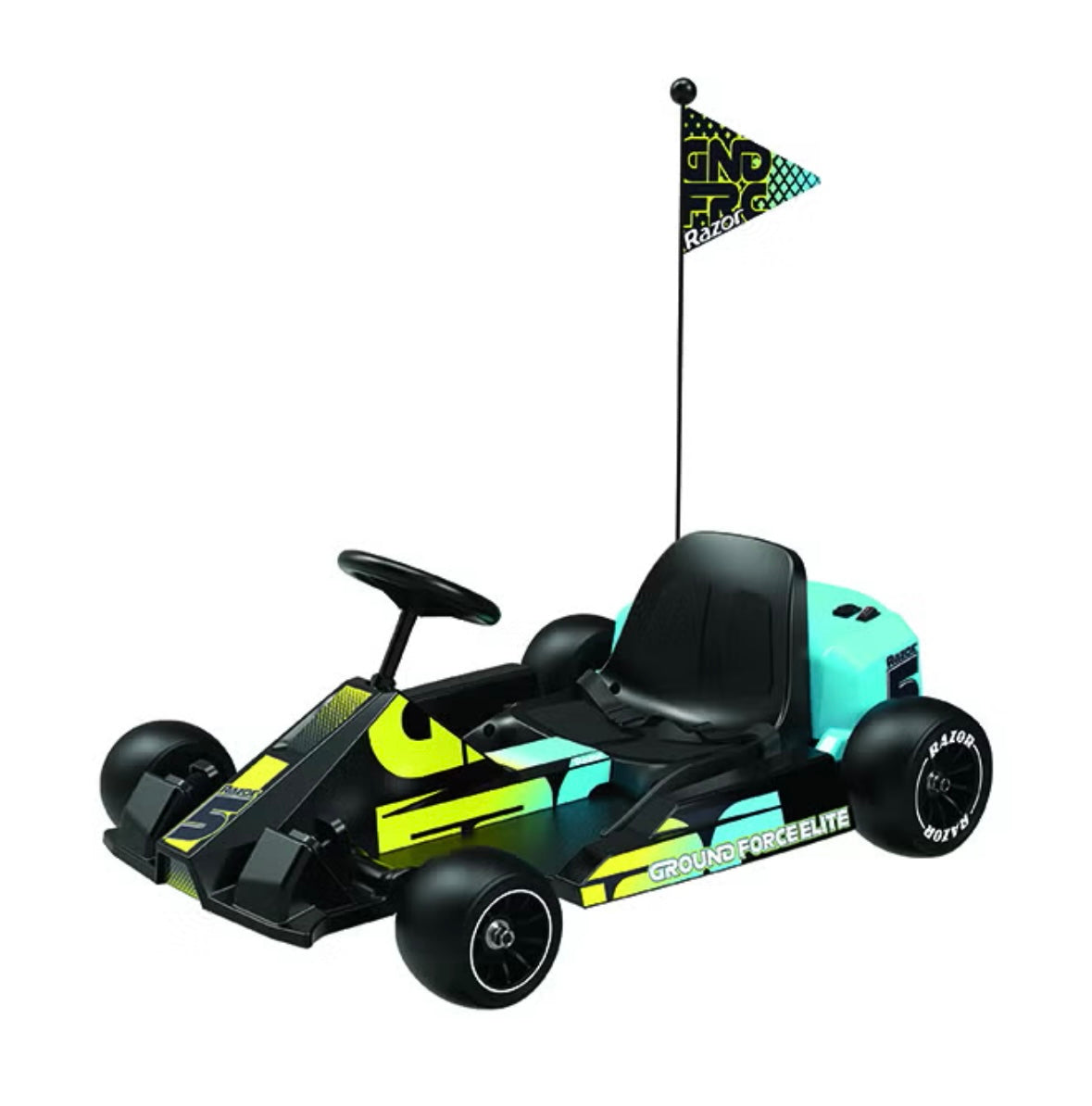 Razor Ground Force Elite - Electric Go Kart for Kids 13+ with Forward & Reverse Drive, Up to 14 mph Max Speed, 40 Minute Ride Time, 9 Mile Range, 350W Ride On with 36V 5Ah Battery 44.8cm