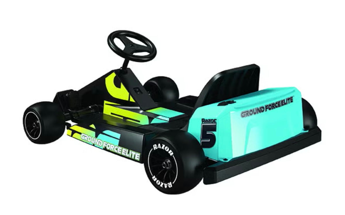 Razor Ground Force Elite - Electric Go Kart for Kids 13+ with Forward & Reverse Drive, Up to 14 mph Max Speed, 40 Minute Ride Time, 9 Mile Range, 350W Ride On with 36V 5Ah Battery 44.8cm